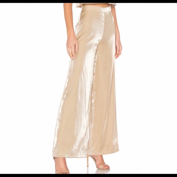 NWT Lovers + Friends Zoey Wide Leg High Waist Pant - Picture 3 of 5